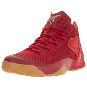 Jordan Men Melo red metallic gold Shoe Size 10